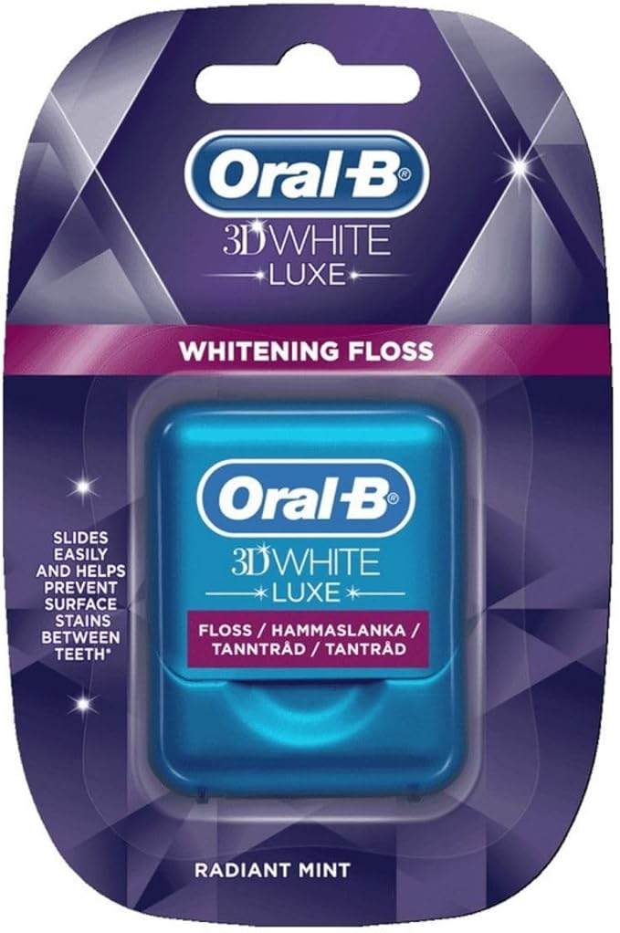 نخ دندان اورال بی 3D White Luxe سفیدکننده | 35 متری