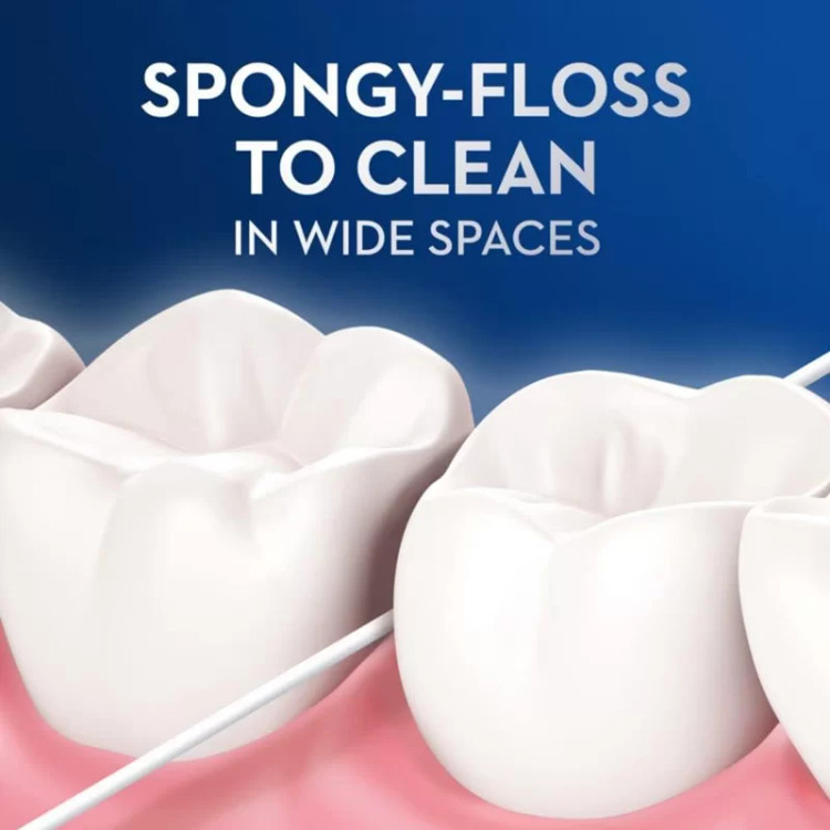نخ دندان اورال بی Super Floss مخصوص ارتودنسی، ایمپلنت و بریج | 50 عددی